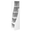 vidaXL Corner Cabinet High Gloss White 32x32x140cm Engineered Wood