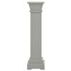 vidaXL Classic Square Pillar Plant Stand Grey 17x17x66 cm MDF