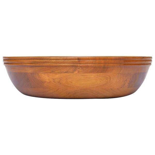 vidaXL Basin Solid Teak Wood &Phi;40x10 cm