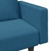 vidaXL 2 Piece Sofa Set with Pillows Blue Velvet