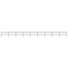 vidaXL Garden Fence with Spear Top Steel 1506x150 cm Black