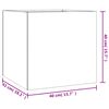 vidaXL Planter 40x41x40 cm Corten Steel