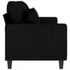 vidaXL 3-Seater Sofa Black 180 cm Fabric
