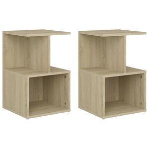 vidaXL Bedside Cabinets 2 pcs Sonoma Oak 35x35x55 cm Engineered Wood