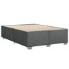vidaXL Bed Frame without Mattress Dark Grey Double Fabric