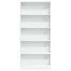 vidaXL Bookcase White 80x24x176 cm Engineered Wood