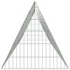 vidaXL Chicken Cage Silver 430 x 55 x 55 cm Galvanised Steel