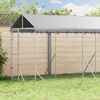 vidaXL Outdoor Dog Kennel with Roof Silver 2x6x2.5 m Galvanised Steel