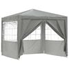 vidaXL Party Tent Light Grey 250 x 250 x 240 cm PE and Steel