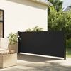 vidaXL Retractable Side Awning Black 117x300 cm