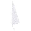 vidaXL Corner Artificial Christmas Tree White 240 cm PVC