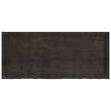 vidaXL Bathroom Countertop Dark Brown 140x60x(2-4) cm Treated Solid Wood