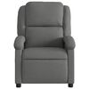 vidaXL Massage Recliner Chair Dark Grey Fabric