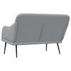 vidaXL Bench Light Grey 110x76x80 cm Fabric
