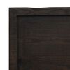 vidaXL Wall Shelf Dark Brown 140x50x(2-4) cm Treated Solid Wood Oak
