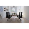vidaXL Dining Chairs 4 pcs Black Faux Leather