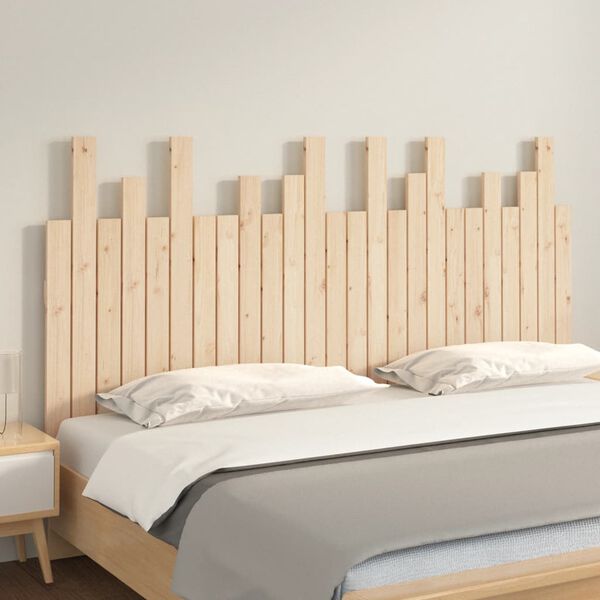 vidaXL Wall Headboard 159.5x3x80 cm Solid Wood Pine