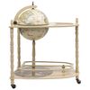 vidaXL Freestanding Globe Bar Wind Stand Eucalyptus Wood Green