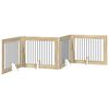 vidaXL Foldable Dog Gate with Stands 4 pcs Sonoma Oak 401 cm