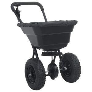 vidaXL Spreader Black 53 x 81.5 x 78 cm PVC and Steel