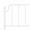 vidaXL Metal Replace Headboard White 180 cm