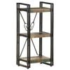 vidaXL 3-Tier Bookcase 40x30x80 cm Solid Reclaimed Wood