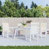 vidaXL Garden chair cushions 4 pcs Cream 100 x 50 x 3 cm