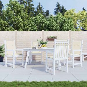 vidaXL Garden chair cushions 4 pcs Cream 100 x 50 x 3 cm