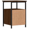 vidaXL Bedside Cabinet Brown Oak 34x35.5x50 cm Engineered Wood