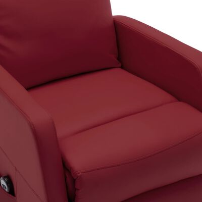vidaXL Stand up Chair Wine Red Faux Leather