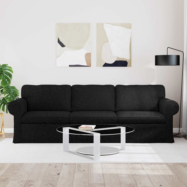 vidaXL Sofa Black Overall dimensions: 245 x 82 x 80 cm (W x D x H)