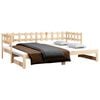 vidaXL Pull-out Day Bed without Mattress 2x(90x190) cm Solid Wood Pine