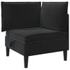 vidaXL Corner Sofa with Storage Black Velvet
