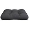 vidaXL Pallet Cushion Black 60x60x12 cm Fabric