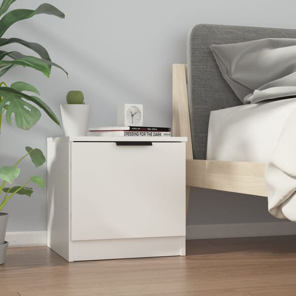 vidaXL Bedside Cabinets 2 pcs White 40x39x40 cm
