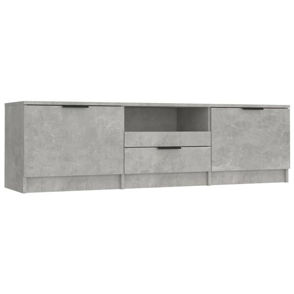 vidaXL TV Cabinet Concrete Grey 140x35x40 cm Engineered Wood