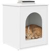 vidaXL Cat House White 53 x 52 x 60 cm Engineered Wood