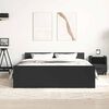 vidaXL Bed Frame without Mattress Black 135x190 cm Double