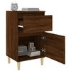 vidaXL Bedside Cabinet Brown Oak 40x35x70 cm