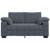 vidaXL Loveseat Sofa Dark Grey 160x77x82 cm Velvet
