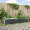 vidaXL Planter Anthracite 290 x 100 x 45 cm Galvanised Steel