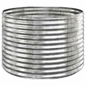 vidaXL Garden Raised Bed | Silver | Powder-coated steel | Medium | Durable