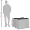vidaXL Garden Storage Box Mix Beige 291L Poly Rattan