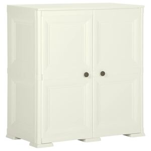 vidaXL Cabinet | Vanilla Ice | Plastic | Medium | Cabinet | Rectangular | Modern