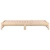 vidaXL Pull-out Day Bed without Mattress 2x(90x190) cm Solid Wood Pine