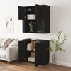 vidaXL Highboard Black Engineered Wood
