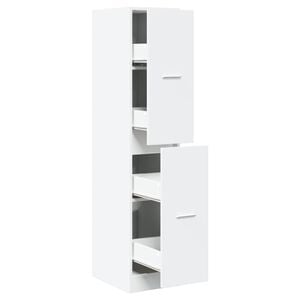 vidaXL Apothecary Cabinet White 30x41x144.5 cm Engineered Wood