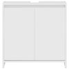 vidaXL Bathroom Cabinet High Gloss White 60x33x61 cm Engineered Wood