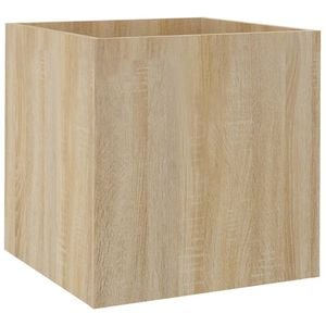 vidaXL Planter Box | Sonoma oak | Engineered wood | 40x40x40 cm