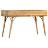 vidaXL Desk with Drawers 130x50x80 cm Solid Mango Wood